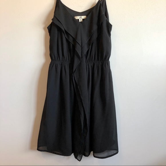 Ya Los Angeles Little Black Silk Dress - Picture 3 of 5